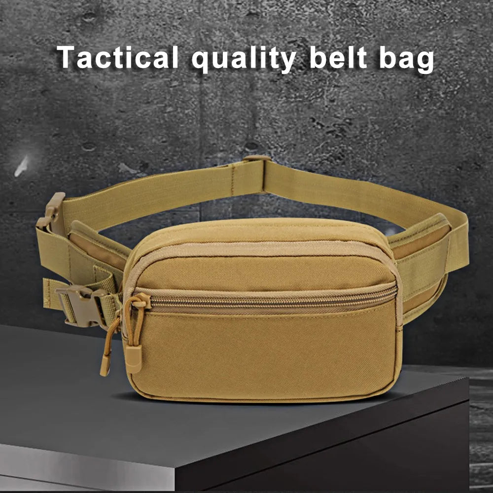 800D Oxford Fabric Fanny Bag Tactical Men Chest Bag with Hidden Holster Pocket Waist Bag for Outdoor Hunting Camping Hiking