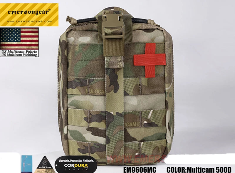 Emergency First Aid Kit Bag - Molle Medical Pouch for Hiking Hunting Outdoor Camping - Survival Waist Pocket Flagship Design