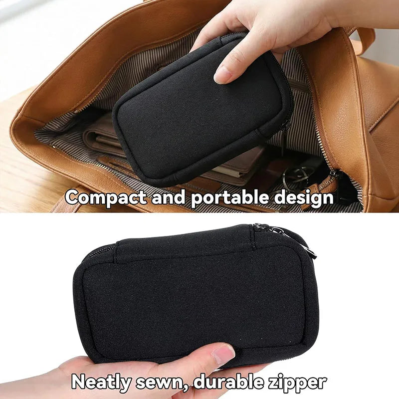 20 Slots USB Flash Drive Case USB Organizer With Labels Flash Drive Storage Case For Memory Stick Jump Drives Thumb Drives Black