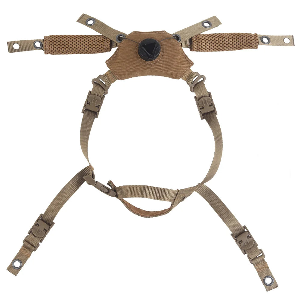 Tactical Helmet Suspension System for Team Wendy Sport MICH Airsoft Hunting FAST Helmet 3.0 Chin Hanging Strap Spongy Liner Pad