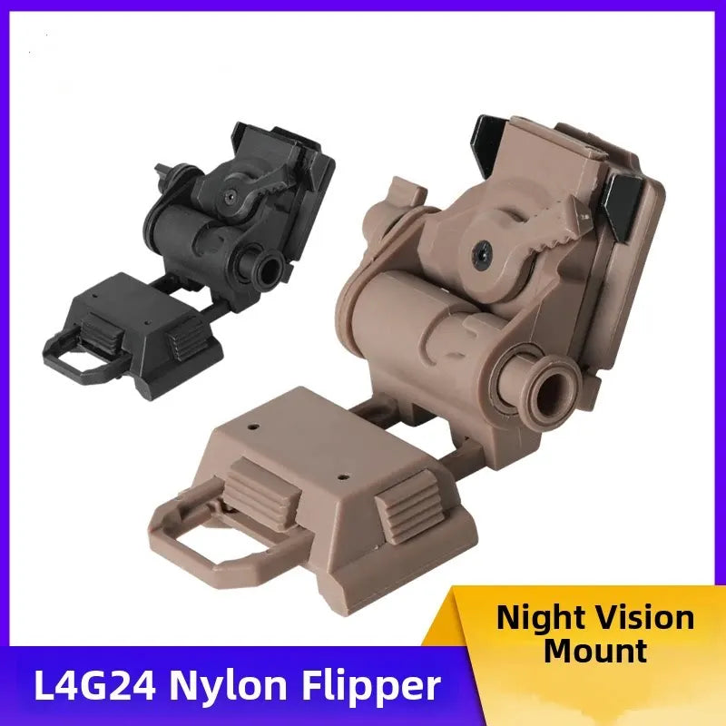 L4G24 Nylon Night Vision Goggles Mount Holder Tactical NVG Helmet Bracket Outdoor Airsoft Cycling Sports Replacement Parts