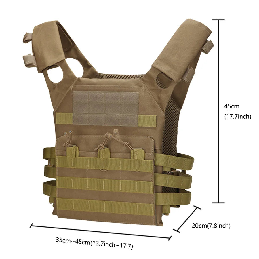 Outdoor Training Vest Multi functional MOLLE Expansion Convenient Training COS Vest Lightweight JPC Vest