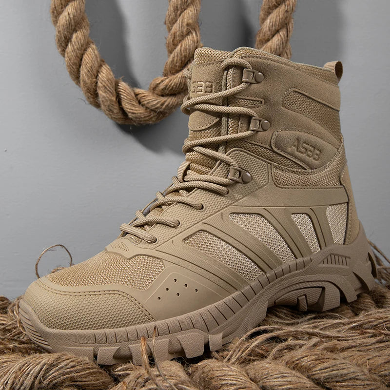 Moipheng Man Climbing Boots Lace-Up High Top Shoes Autumn Ankle Boots Men Non Slip Casual Sneakers Botas Hombre Sapato Masculino