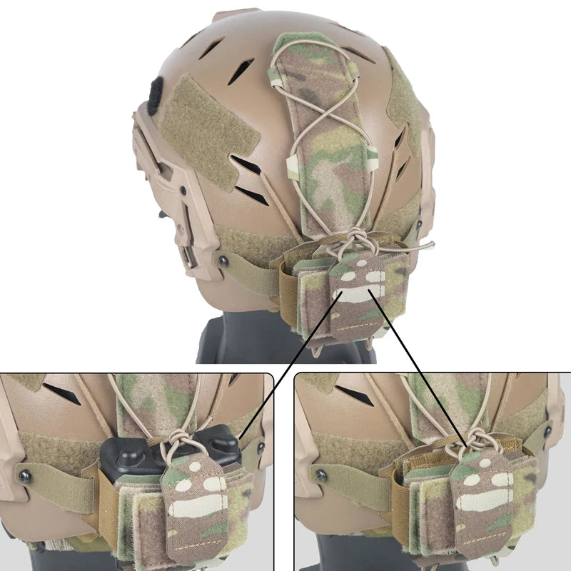 Aisorft Helmet Night Vision Battery Pouch Tactical Helmet Battery Bag Gear Helmet Storage Pouch Counterweight Accessories