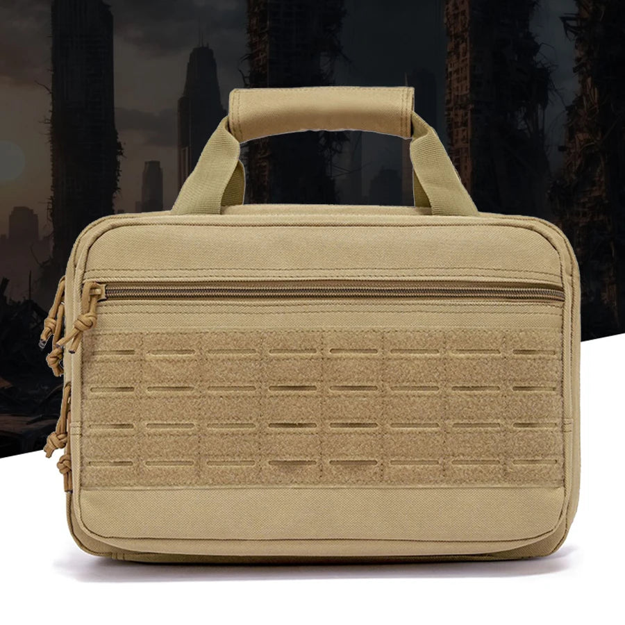 Multi functional handbag with multiple layers of pockets, durable and reinforced fabric
