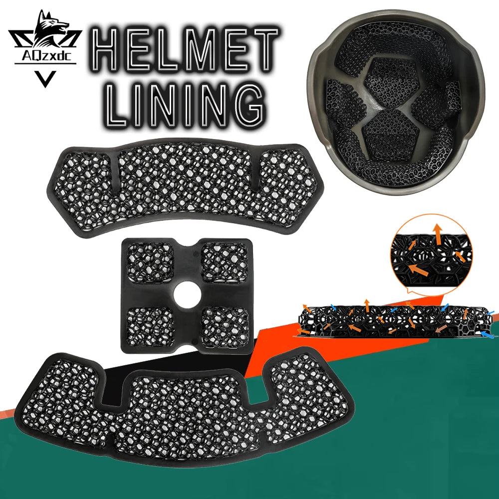 Tactical Helmet Liner Highly Cushioned Breathable Pressure-Relieving Pad No Scratching No Hair Damage Easy to Clean for Hunting