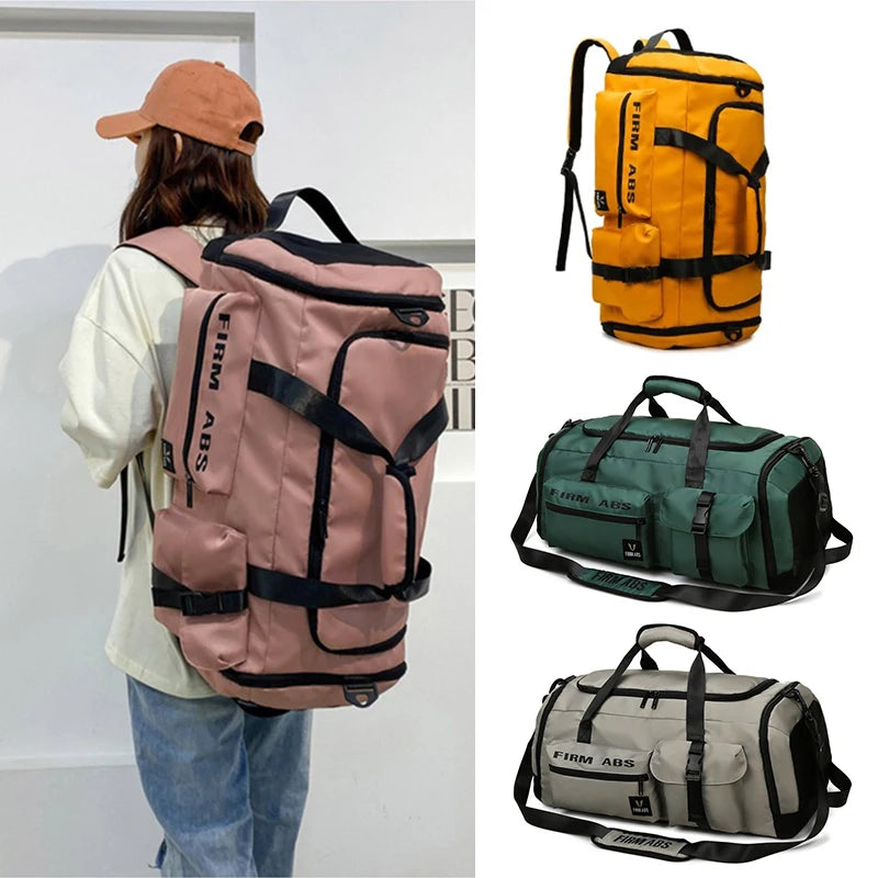 Large Capacity Backpack Women Gym Fitness Travel Tote Luggage Shoe Handbag Shoulder Duffle Sports Fitness Basketball Bag For Men