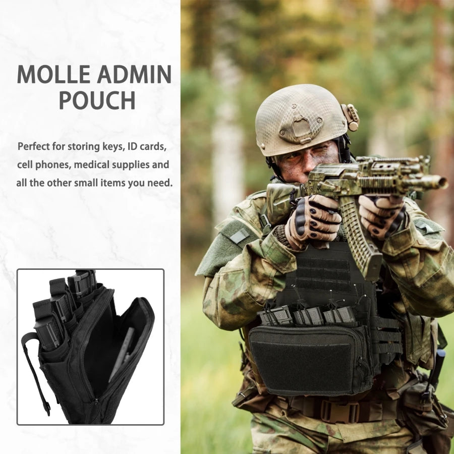 Outdoor Tactical MOLLE Camo Nylon Open Top Triple Magazine Pouch for Airsoft Paintball Shooting Hunting