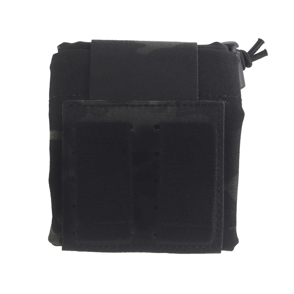 Tactical MOLLE Dump Pouch Foldable Mag Recovery Bag Drawstring Utility Pouch for Belt Airsoft Hunting