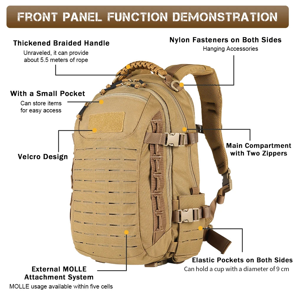 VOTAGOO DA Dragon Egg 2nd Gen Travel Backpack Outdoor Mountaineering Camping Hiking Tactical Military Camouflage Bag