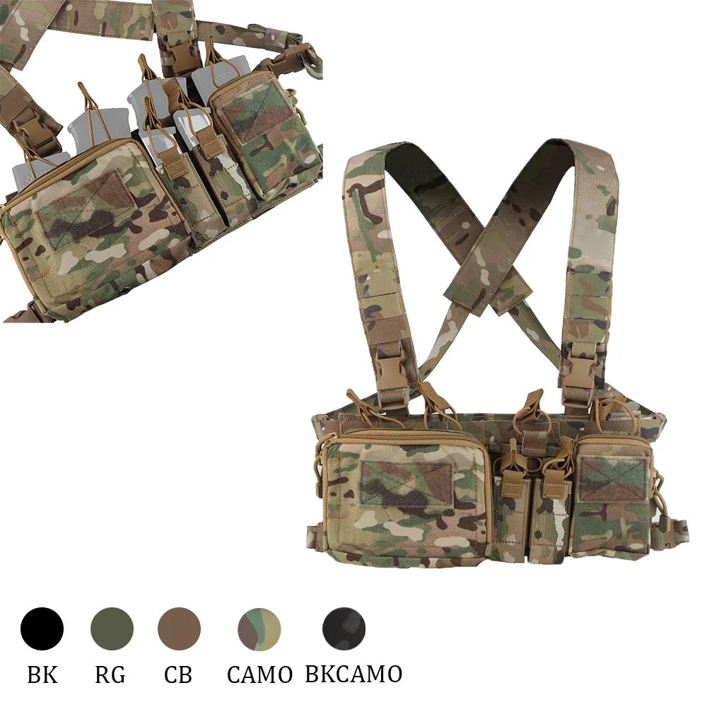 OphidiaTac D3CRH Chest Mount Vest Equipment Expanded AirsoftVest Accessories Heavy Duty Airsoft Hunting Equipment
