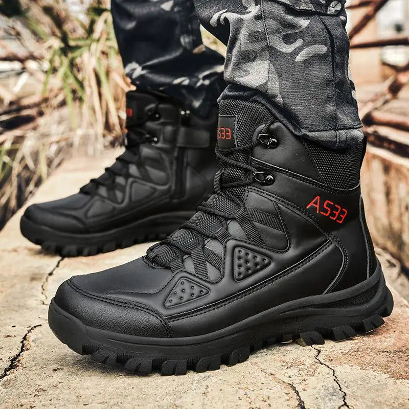 Men'S Mid Cut Duty Boots Outdoor Sports Men'S Boots Lightweight Work Boots For Men Breathable And Non-Slip Size 39-46