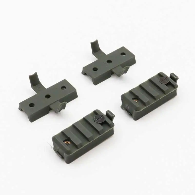 Tactical helmet flashlight clip plastic track slider universal riot helmet accessory flashlight clip
