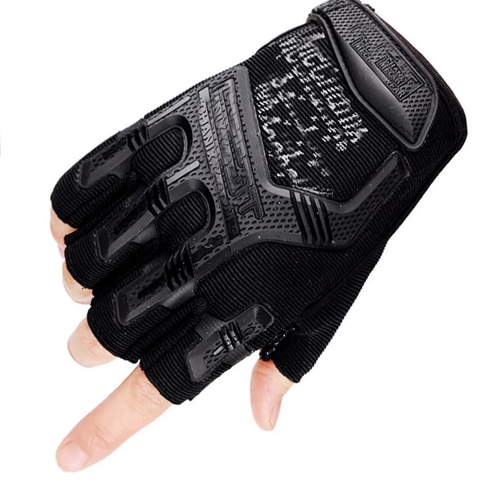 Tactical Gloves Half Finger Paintball Airsoft Shot Combat Anti-Skid Men Bicycle Full Finger Gloves Protective Gear