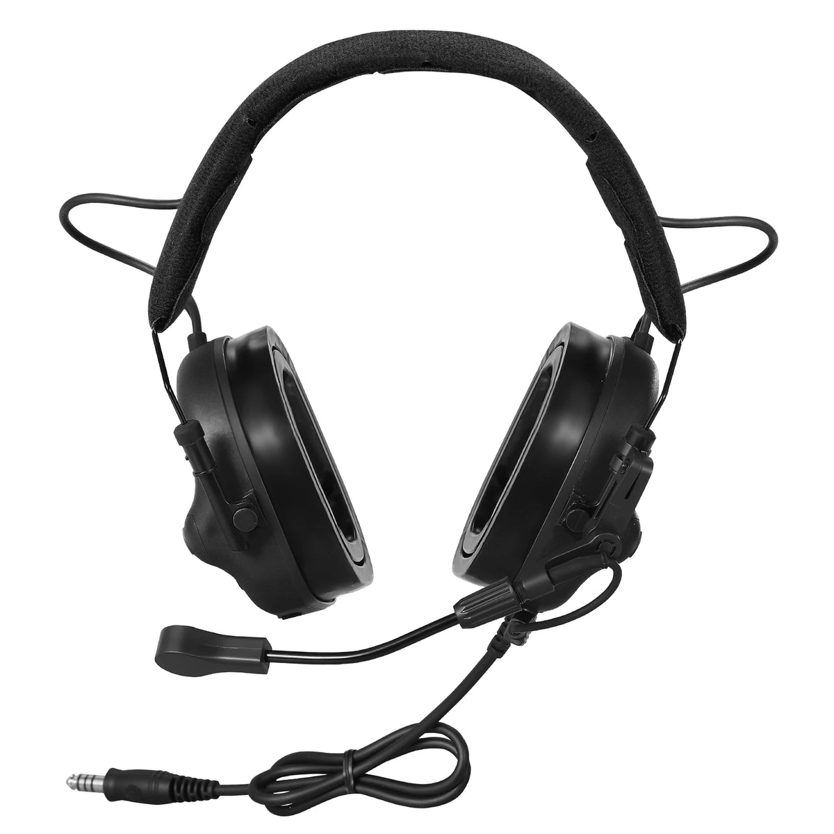 Tactical Shooting Earmuff Communication Headset for Hunting Noise Canceling Security Protection Headphones with PTT KEN  Adapter