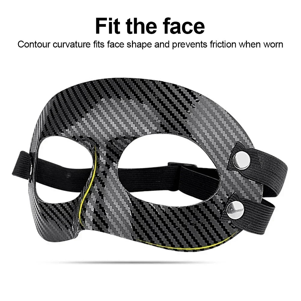 Basketball Mask Elastic Strap Facial Cover Mask Football Nose Guard Shield for Sports 1Pc