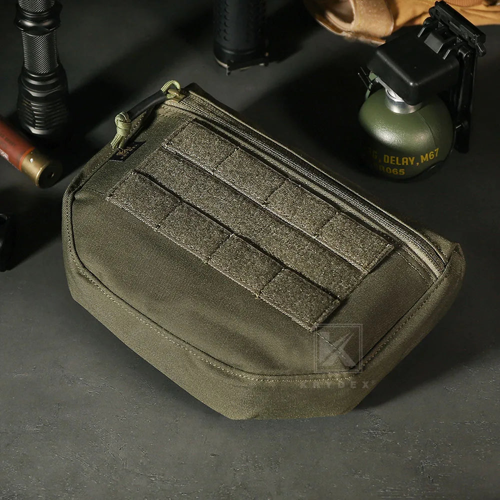 KRYDEX Tactical Dangler Drop Pouch Utility Tool Storage Bag with Hook and Loop for JPC CPC AVS Armor Plate Carrier Vest