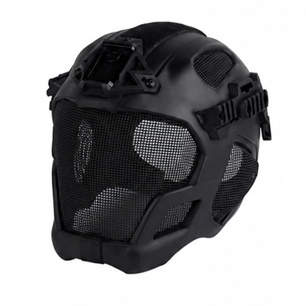 W23 Full Protection Tactical Helmet Breathable Steel Mesh CS Helmet with Adjustable Clasp Hunting Accessories