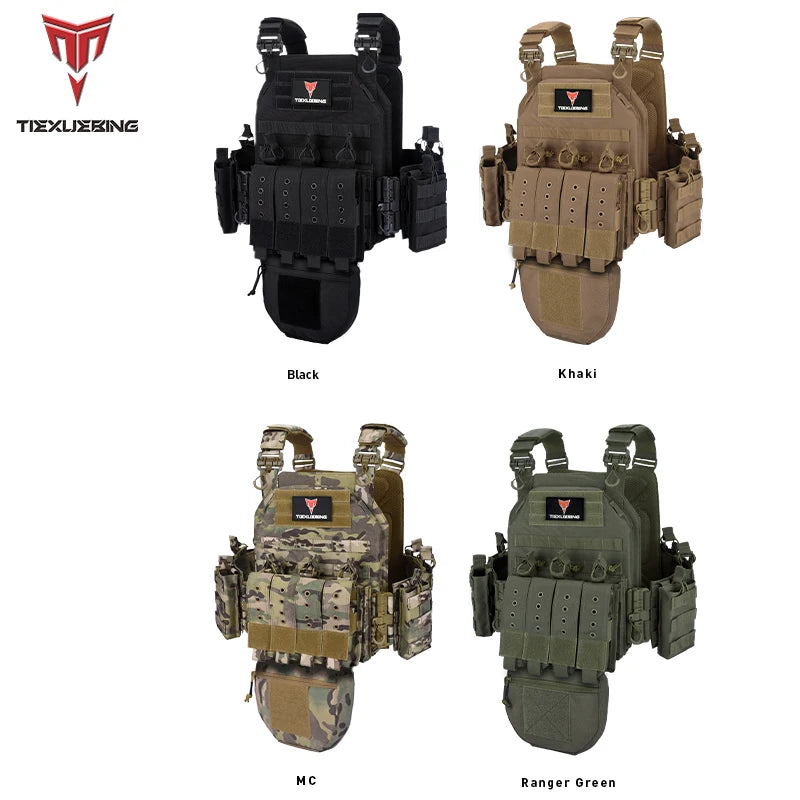 Quick-release Training Vest Training Vest Molle Multifunctional Outdoor Vest Equipment Plate Carrier Airsoft Tactical Vest