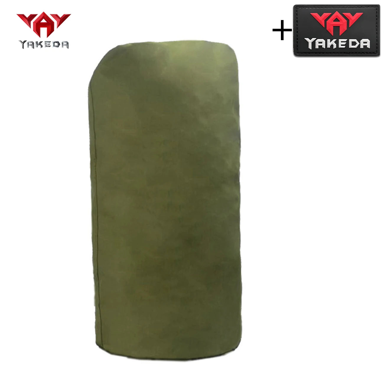 YAKEDA cylindrical double shoulder portable large capacity travel bag, thickened wear-resistant fabric, open drawstring storage