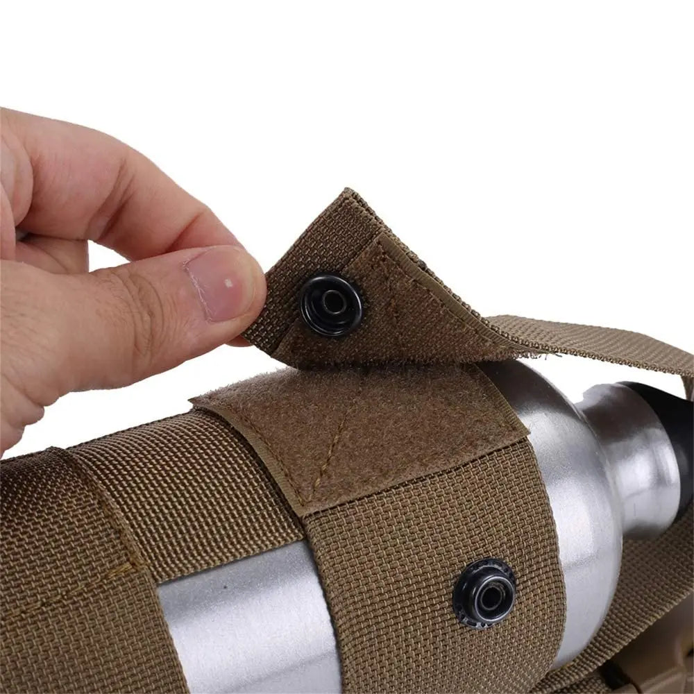 Left or Right Drop Leg Water Bottle Holster Interphone Radio Pepper Spray Holder Adjustable MK9 Pepper Spray Thigh Pouch