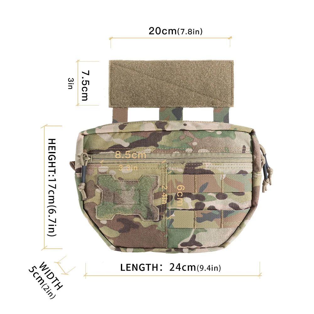 EXCELLENT ELITE SPANKER Tactical Vest Hanging Bag Outdoor Multi-Functional EDC Pouch Molle System Package Accessory Bags