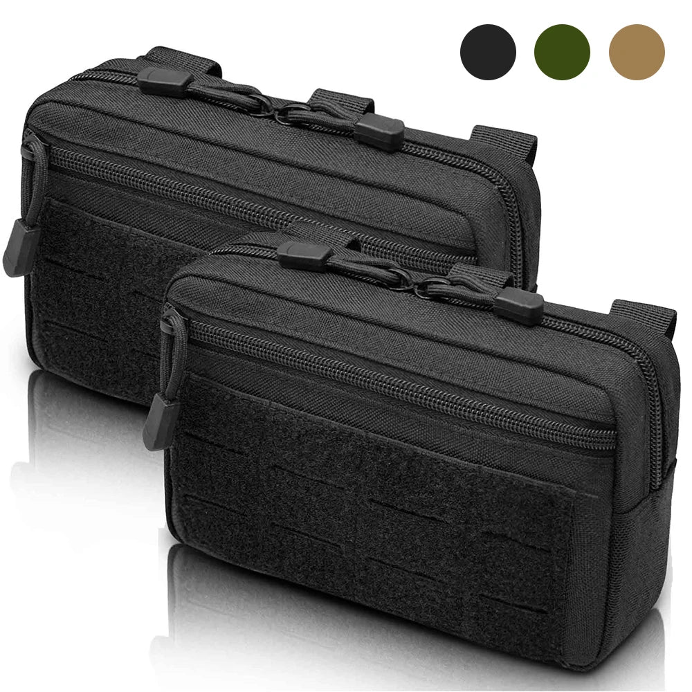 Tactical Molle Pouch Admin Pouch EDC Tool Bag First Aid Kit Pouch Phone Bag Waist Pack Emergency Utility Bag Hunting Camping Bag