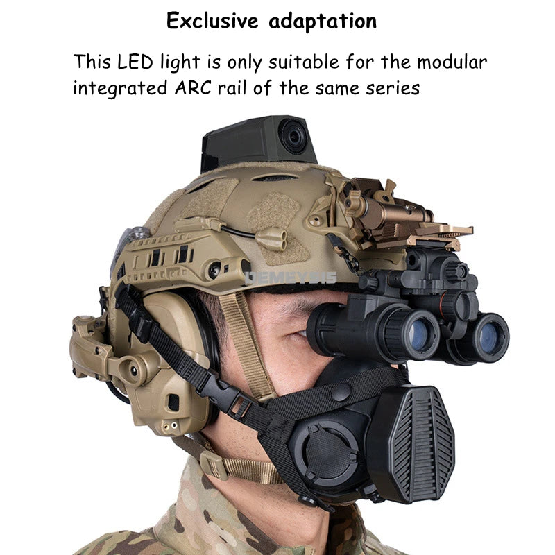 Modular Tactical ARC Rail LED Light Red / IR Light Hunting Airsoft FAST Helmet Accessories Head Lights Exclusive Adaptation