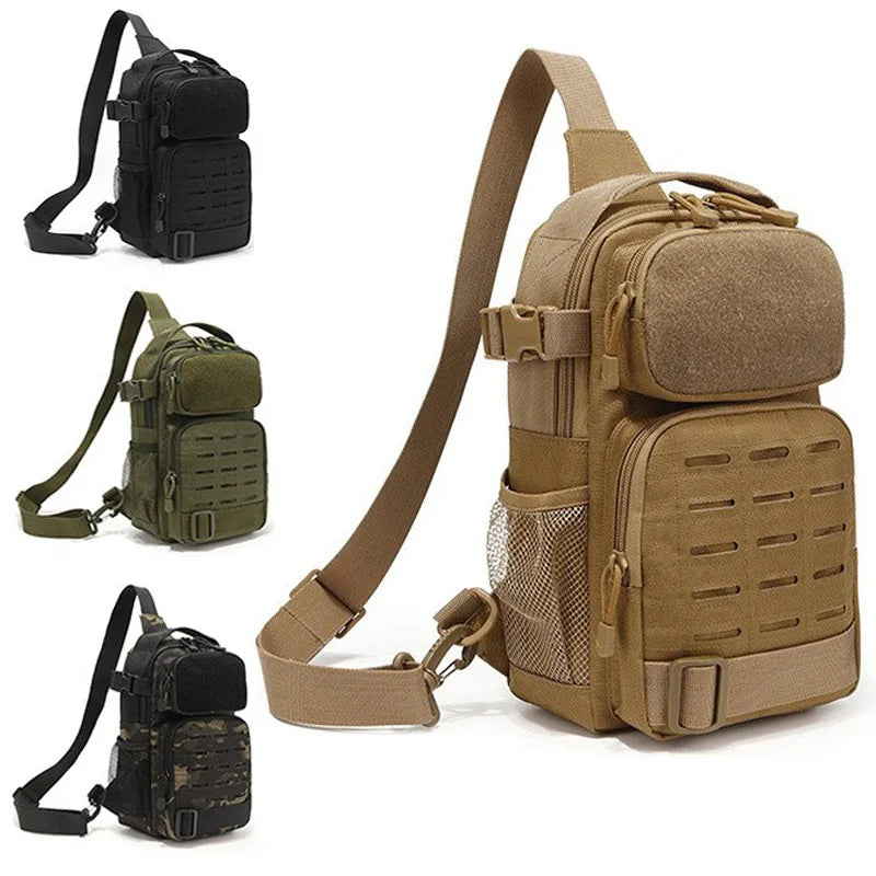 Tactical Sling Bag For Men Small Rover Shoulder Backpack EDC Chest Pack Outdoor Sports Molle Assault Range Daypack