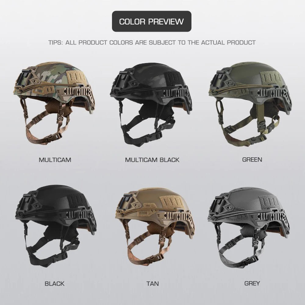Wendy Helmet 3.0 Full Protection Thickened Version Airsoft Ballistic Training Tactical Fast Team Helmet  with Suspension System