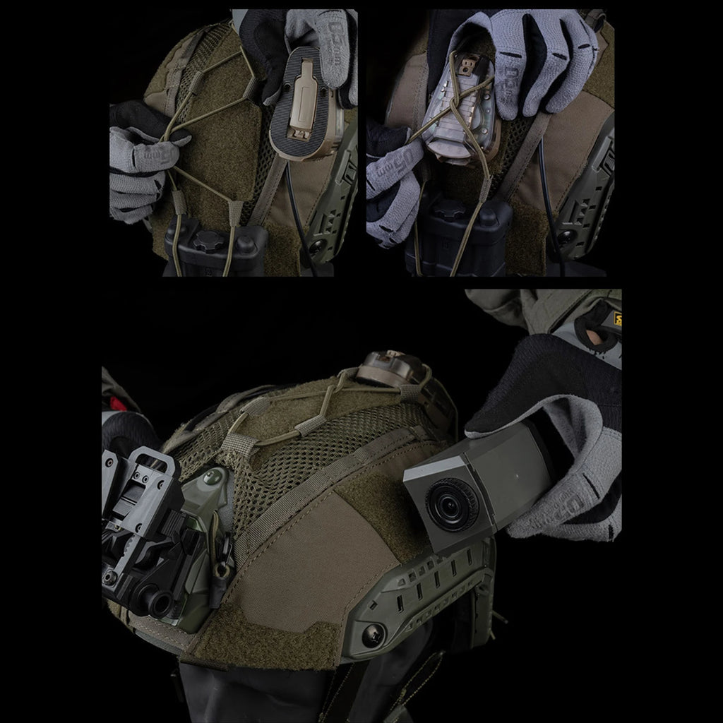 For FAST SF High-Cut Helmet Cover with Elastic Fixed Cord Airsoft Paintball Helmet Cover Breathable Hunting Accessories