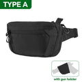 Tactical Concealed Carry Bag with Gun Holster Gun Bag Handgun Bag Waist Belt Bag Fanny Pack EDC Admin Pouch Crossbody Chest Pack