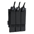 IDOGEAR Tactical Triple Magazine Pouch Mag Carrier MOLLE for Submachine Open Top  Mag Holder  3576