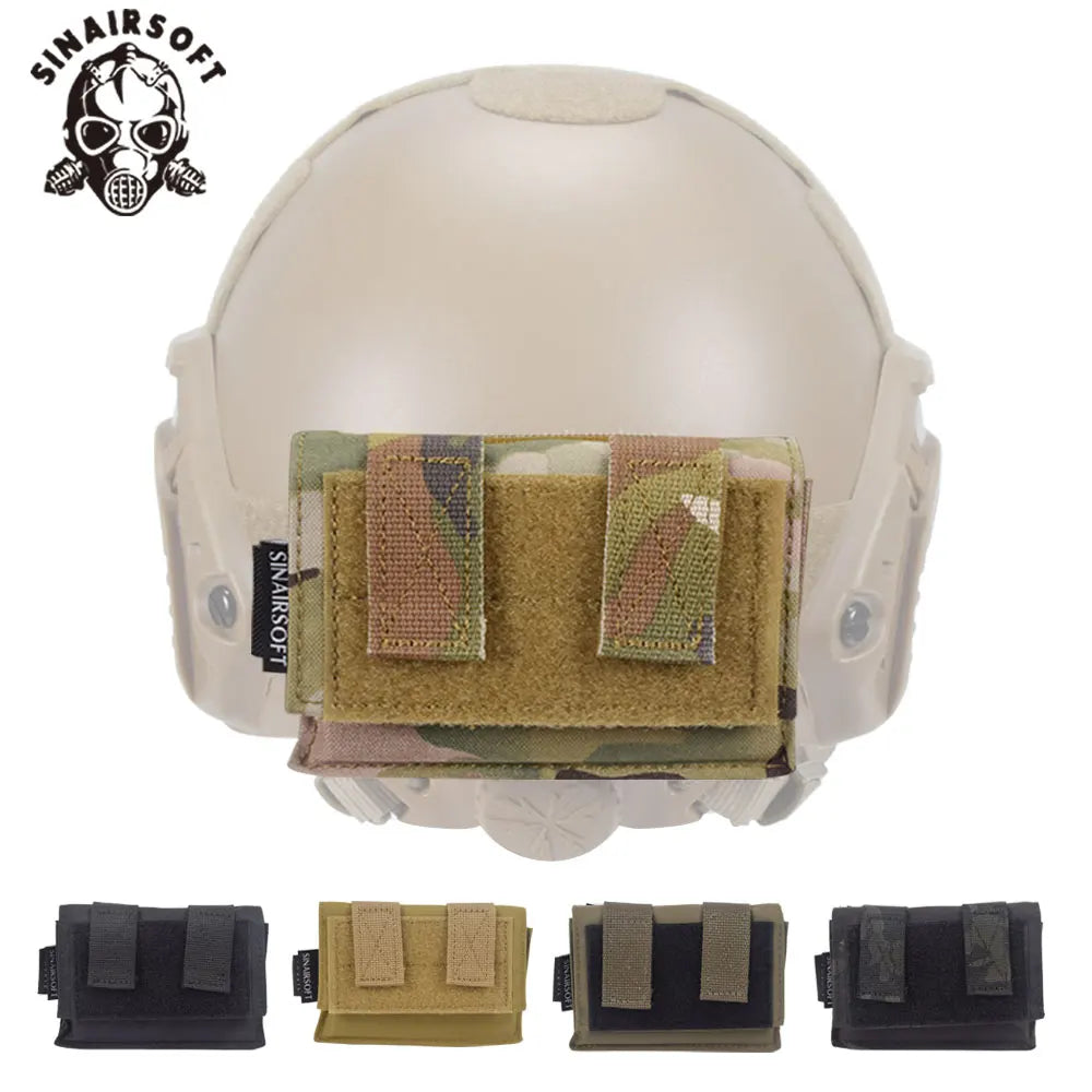 SINAIRSOFT Tactical FAST Helmet Utility Pouch Removable Rear Pouch NVG Counterweight Battery Pouch For Clothing Accessories