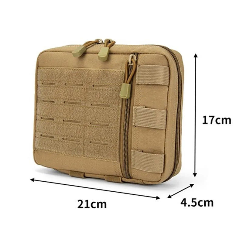 Tactical Molle Admin Pouch Multi-Purpose Laser-Cut Utility Pouch Modular EMT EDC Organizer Tool Pouch Bag