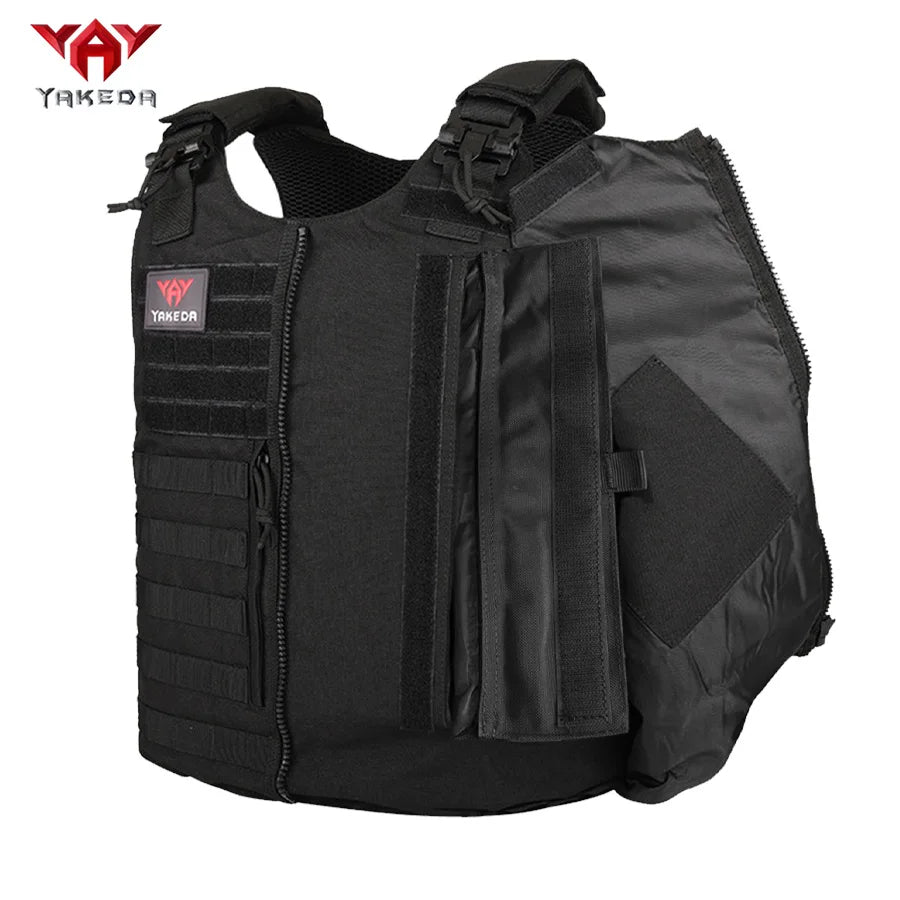 YAKEDA MOLLE Zipper Hunting Tank Top Quick Release Shoulder Strap Hidden Pocket Suitable for Outdoor Hunting Sports