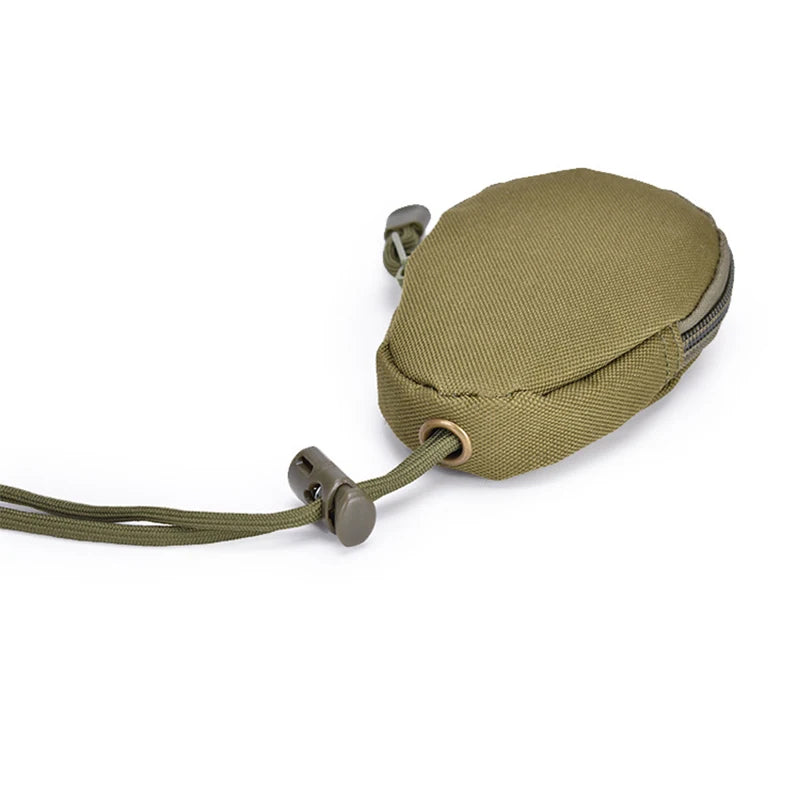 Tactical EDC Mini Key Wallets Holder Men Coin Purses Pouch Bag Small Pocket Keychain Zipper Case Outdoor Pack