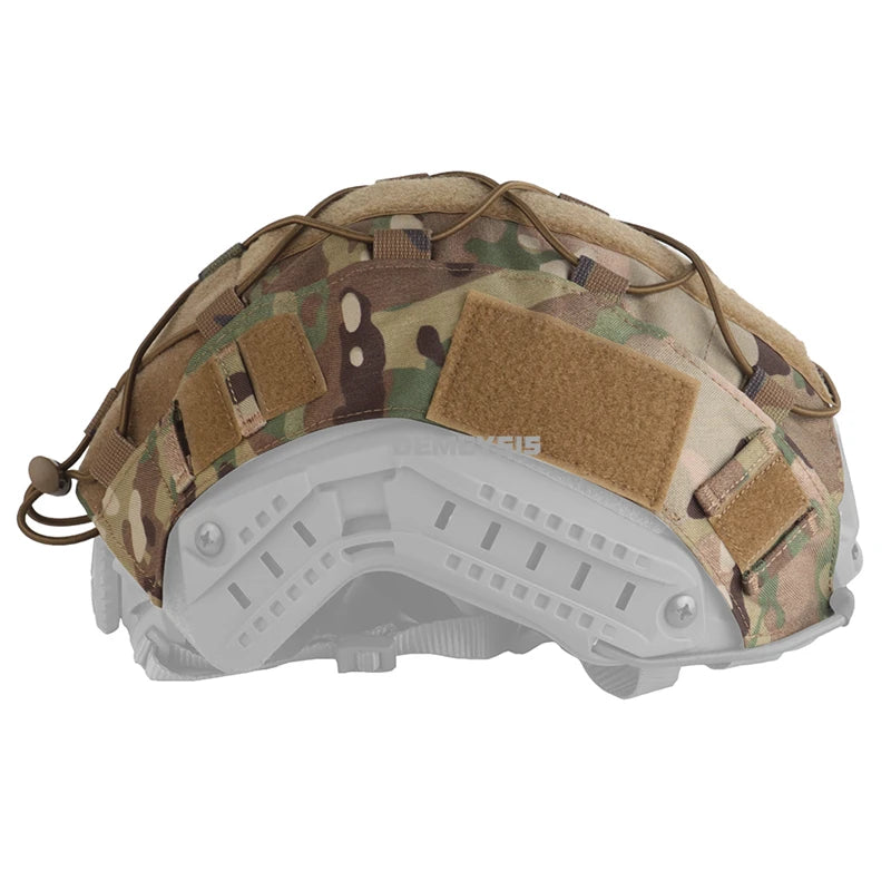 Tactical Helmet Cover for FAST Helmets  Camouflage Cloth with Hook and Loop for Outdoor Hunting Airsoft