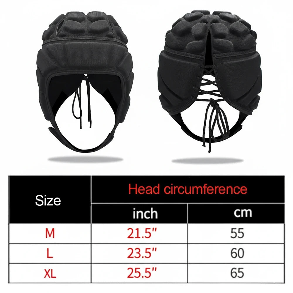 Professional Shock-Absorbing Protective Head Guard Soccer Goalkeeper Rugby Helmet Riding Cap for Skiing Skateboarding Baseball