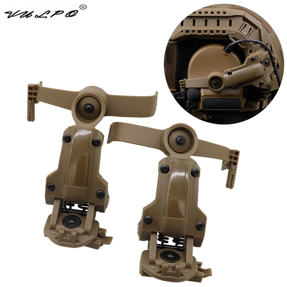 VULPO Tactical Helmet Headset Rail Mount Headset Bracket Adapter For Comtac III/C Series Headset Fit OPS Core ARC  Helmet