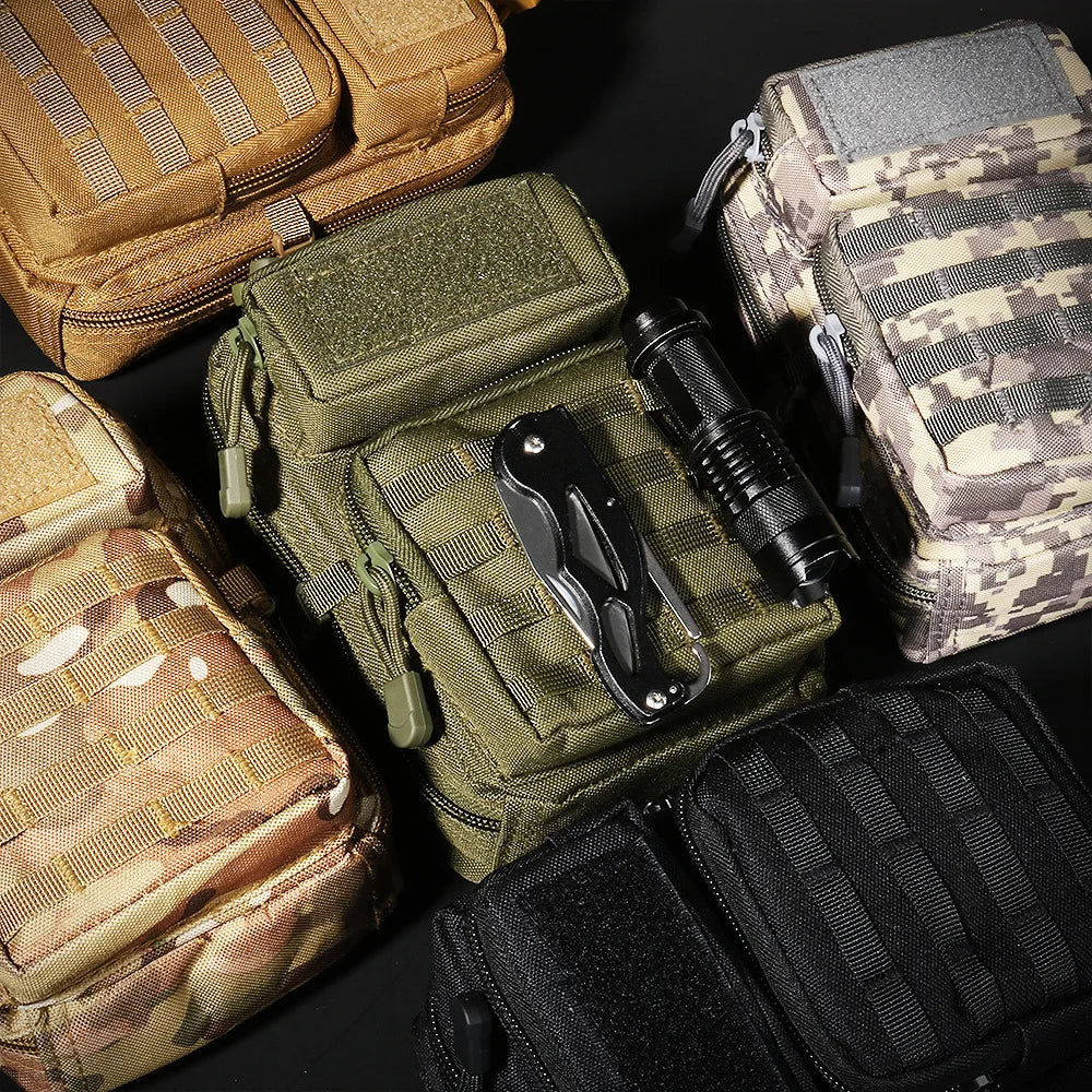 Tactical Multifunction Pack Outdoor Travel Pouch Molle Hip Waist EDC Phone Holder Bags Camping Hiking Hunting Fanny Bag