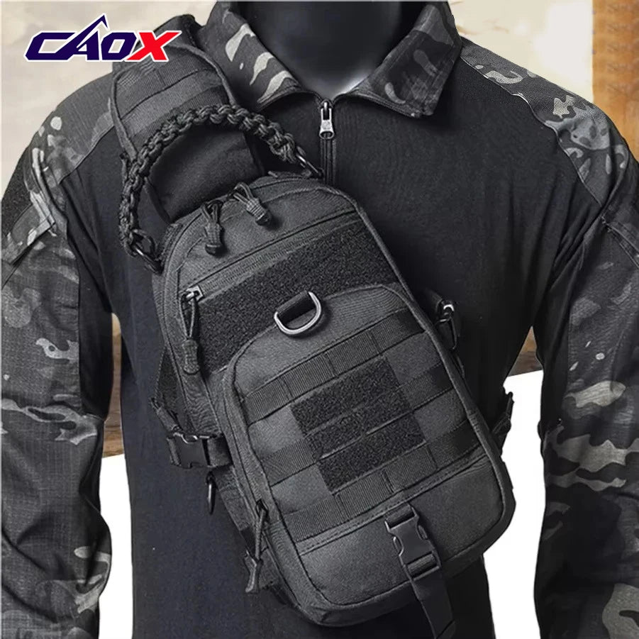 Camping Chest Bag Tactical Backpack for Men Sports Shoulder Outdoor Hiking Climbing Cycling Fishing MOLLE Sling EDC Fanny Pack