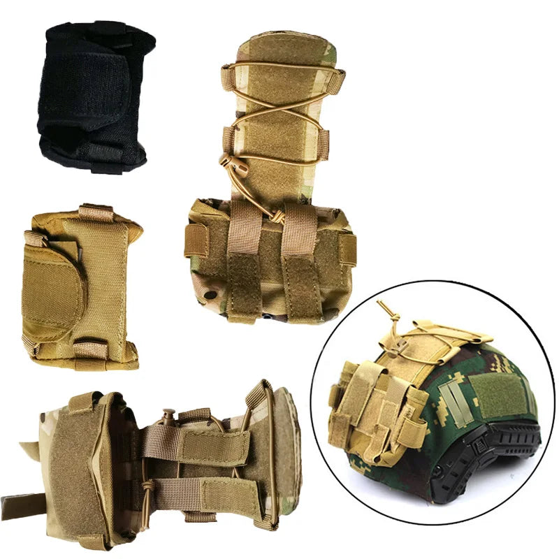 Tactical Fast Helmet Battery Pouch MK2 Helmet NVG Battery Pack Case Counterweight Pouch Balance Weight Bag for Hunting Airsoft