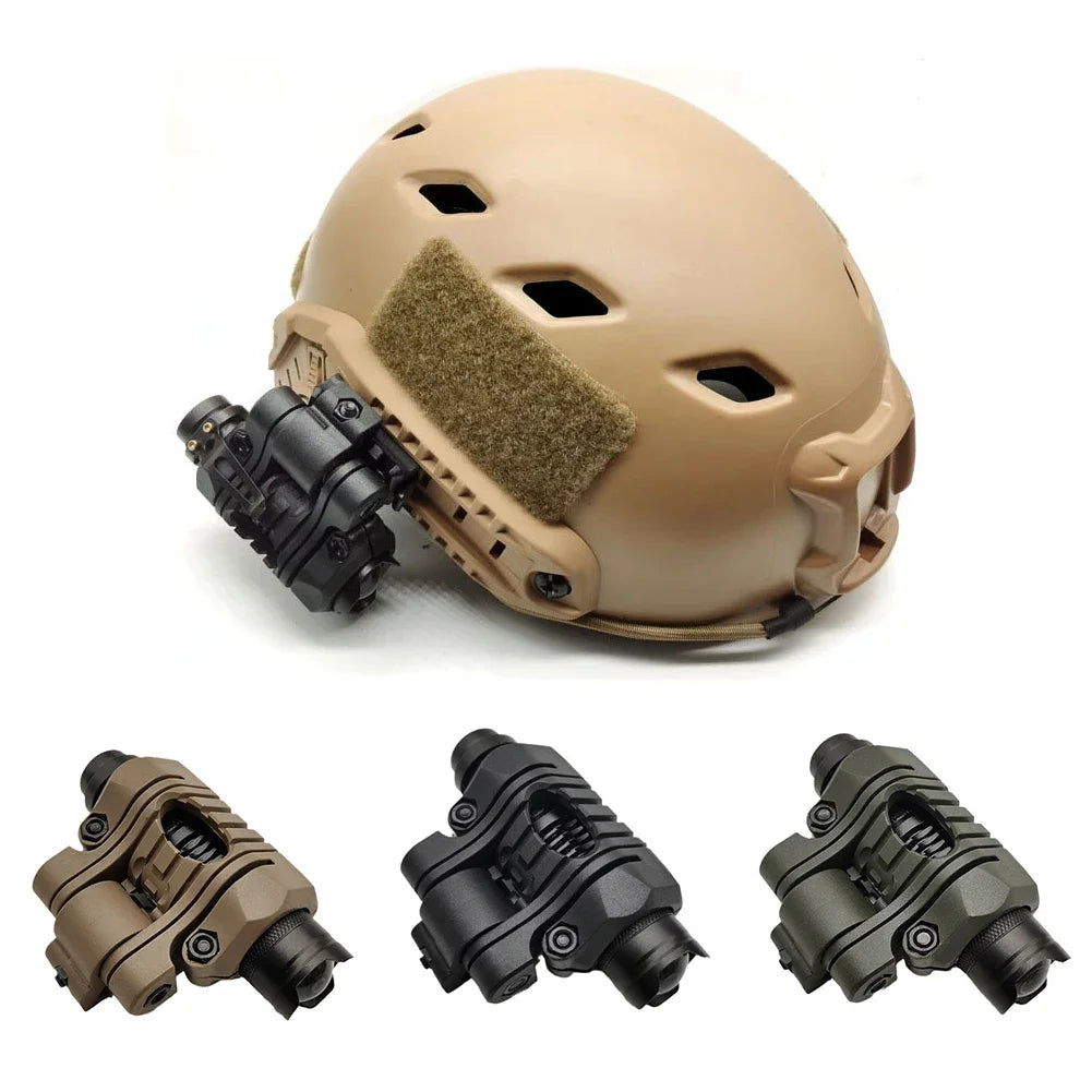 Tactical Airsoft Strobe Consant Momentary Helmet Lamp With White Scout Light Helmet Lamp FAST Hunting Helmet Flashlight