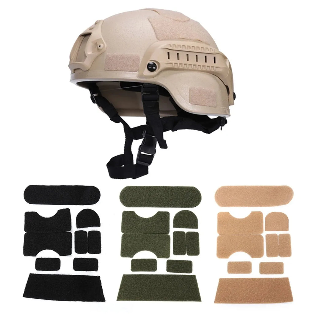Tactical FAST Helmet Magic Sticker Hunting Patches Hook and Loop Sticky Fit AF Fast Mich IBH M88 Helmet Tape Cover Sticker