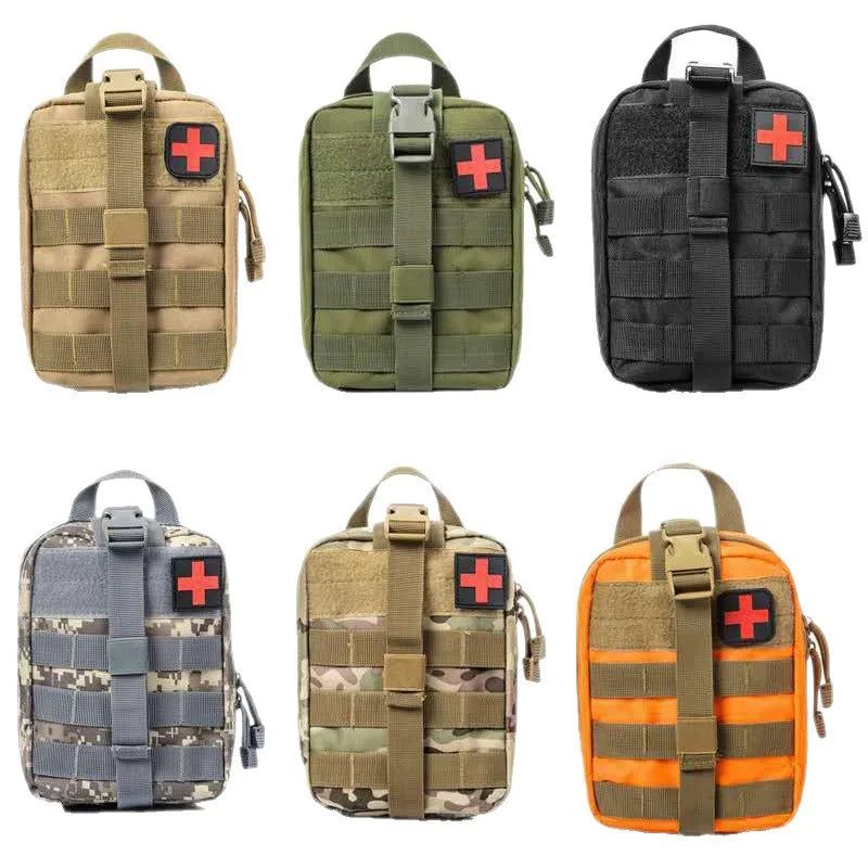 Tactical Hunting EDC Molle Pouch Outdoor Survival Emergency Medical Kit IFAK Waist Pack Bag First Aid Kit Hiking Accessories
