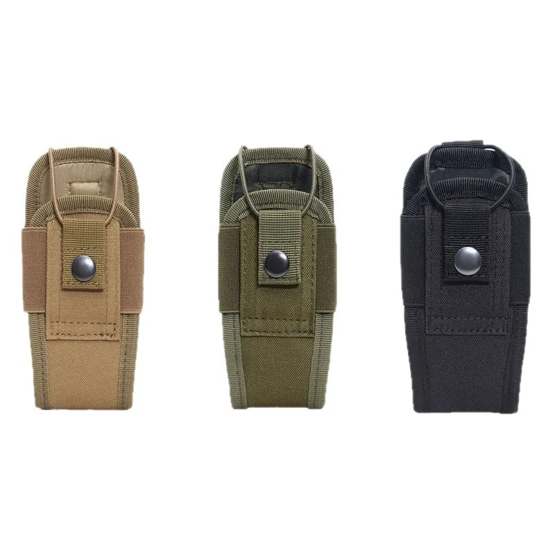 3Pcs/Lot Outdoor Tactical Molle Pouch Walkie Talkie Holder Multi-Function Phone Waist Bag for Camping Hiking Hunting Sports