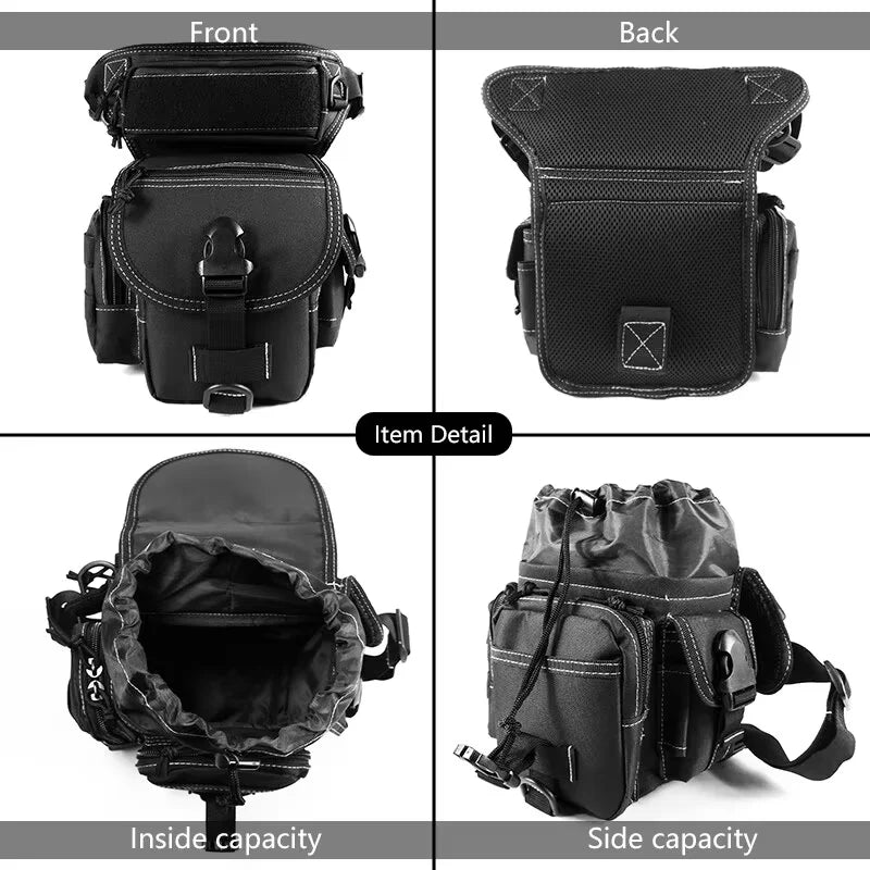 Outdoor Tactical Leg Bag Waist Belt with Molle System High Strength Durable Nylon for Sports And Fitness Portable Pack