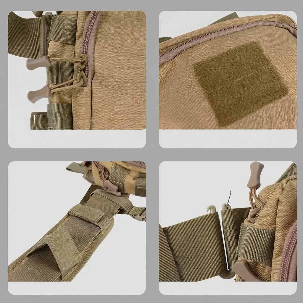 Tactical Crossbody Bag Water Resistant Military Shoulder Pack Multifunctional Storage Pouch for Hiking Travel EDC Outdoor Gear