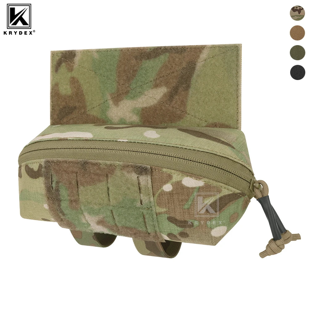 KRYDEX Tactical Mini Dangler Dump Drop Pouch Fanny Pack Tool Storage Bag for JPC CPC LBT D3CR MK3 MK4 Chest Rig Vest Accessories
